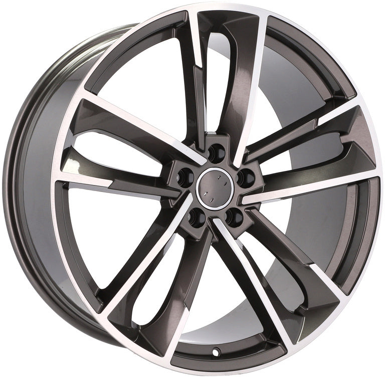 Alu kola pro Audi XFE81 9x21 5x112 ET33 Grey Polished