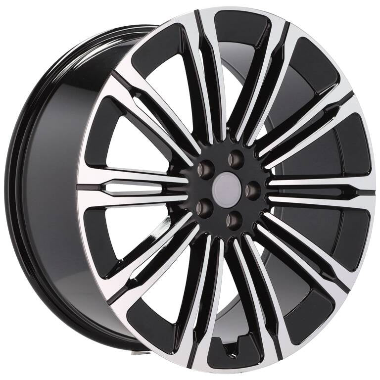 Alu kola pro Land Rover B1808 9.5x22 5x108 ET45 Black Polished