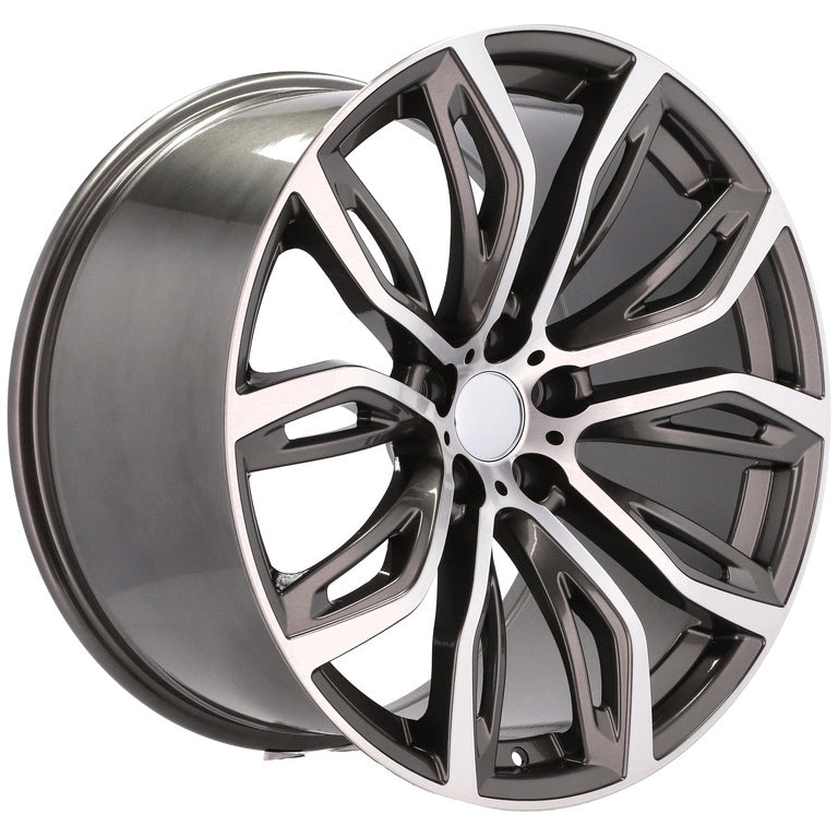 Alu kola pro BMW A5040 10.5x21 5x120 ET45 Grey Polished