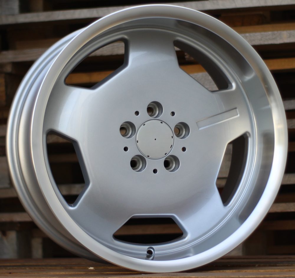Alu kola pro Mercedes BK632 8x17 5x112 ET35 66.6 Silver & Polished Lip