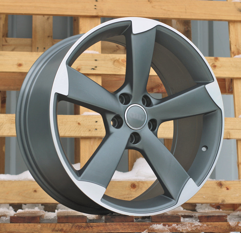 Jantes alu pour Audi BK217 8x18 5x112 ET45 66.6 Gris