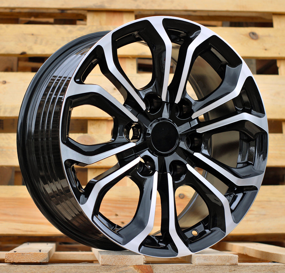 Alu kola pro Toyota FBX198 7.5x17 6x139.7 ET25 110.1 Black Polished