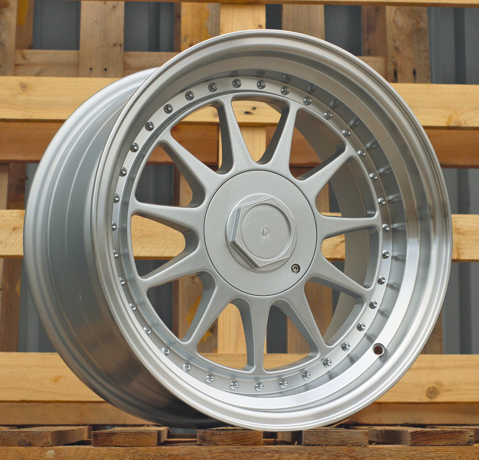 Alu kola pro Racing Line 7962F 8.5x17 4x100 ET20 57.1 Silver & Polished Lip