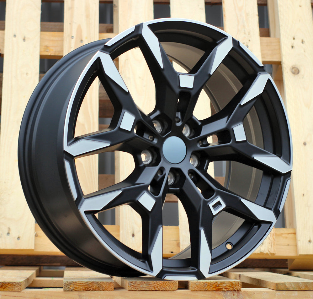 Alu kola pro BMW H3456F 8.5x19 5x112 ET40 66.6 Black Polished Half Matt