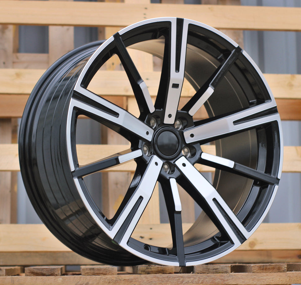 Alu kola pro BMW YF1156 8.5x20 5x112 ET26 66.6 Black Polished