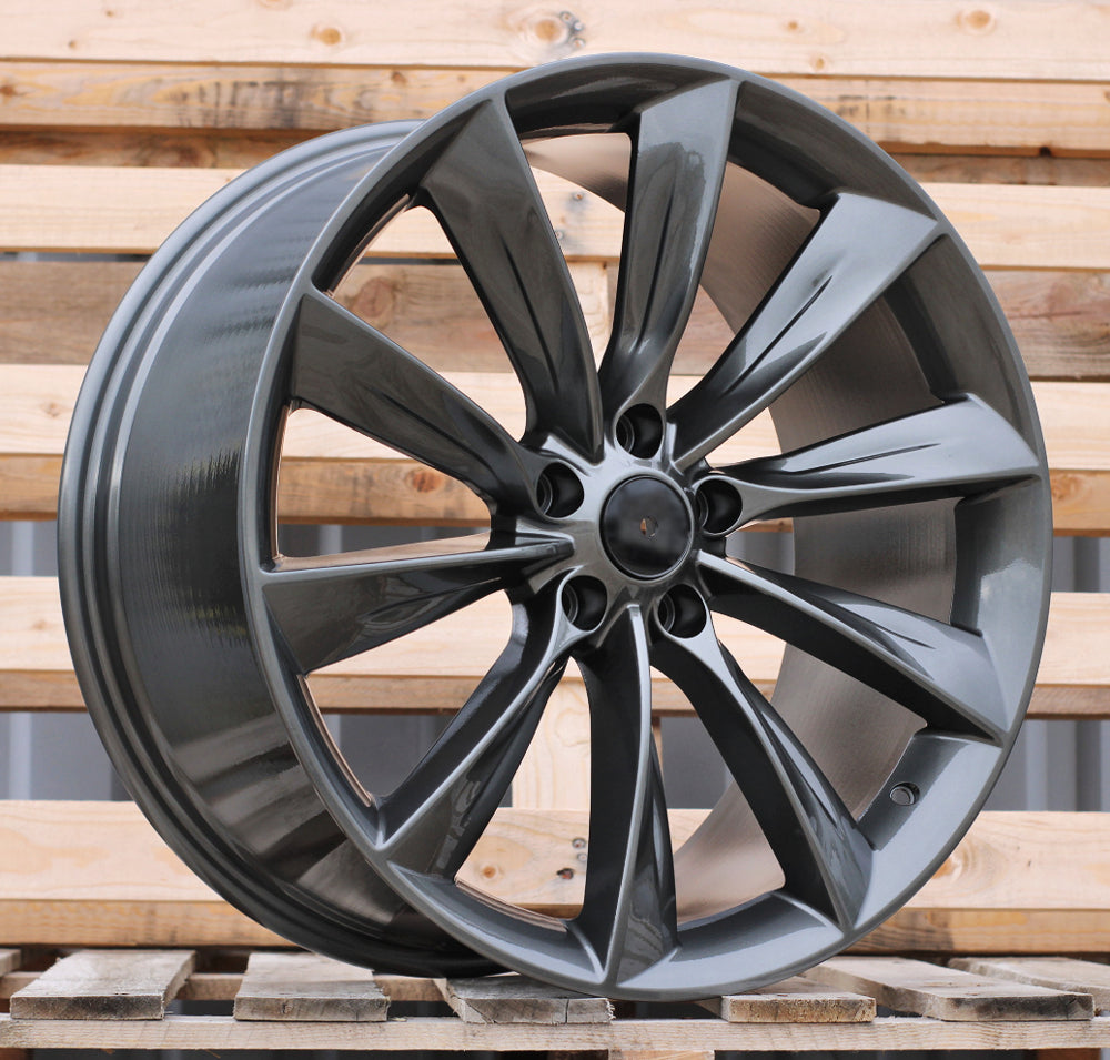 Alu kola pro Tesla 3S209 9.5x20 5x114.3 ET40 64.1 Gun Metal