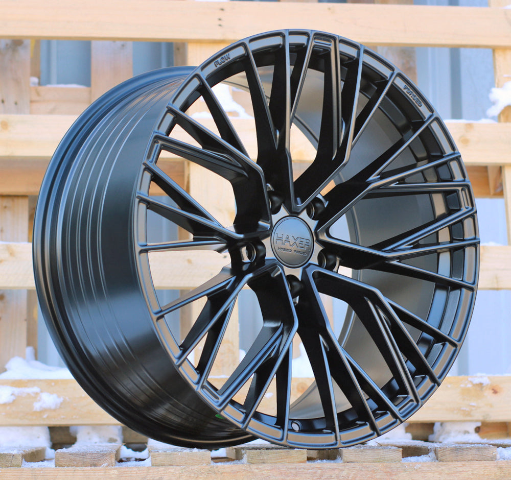 Alu kola HAXER HX024F 8x18 5x112 ET40 66.6 Black Half Matt