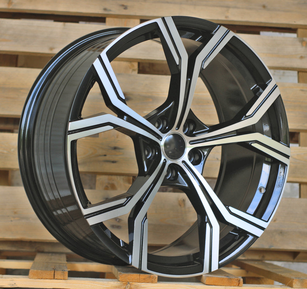 Alu kola pro Audi FBX201 9x20 5x112 ET30 66.6 Black Polished