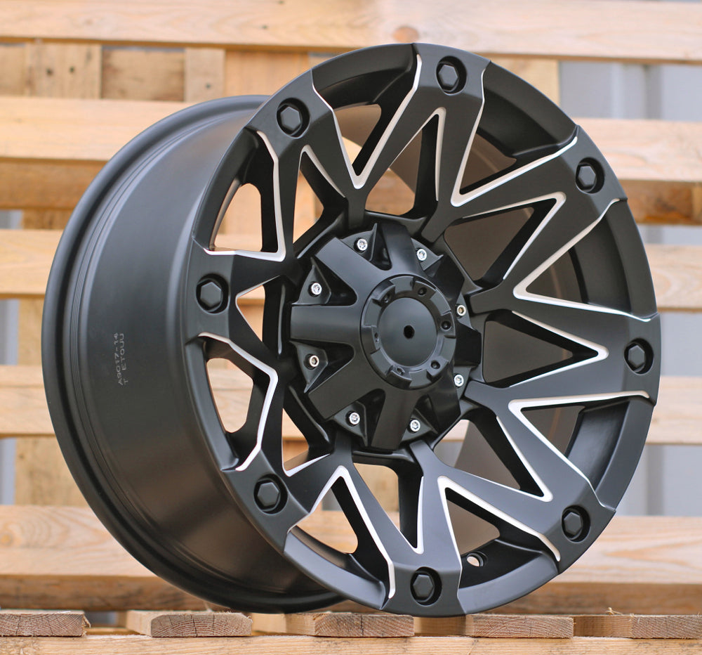Alu kola pro Offroad JT126 8.5x16 6x114.3 ET 66.1 Black Matt