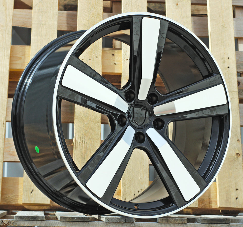 Alu kola pro Porsche FC021 11.5x22 5x130 ET61 71.6 Black Polished