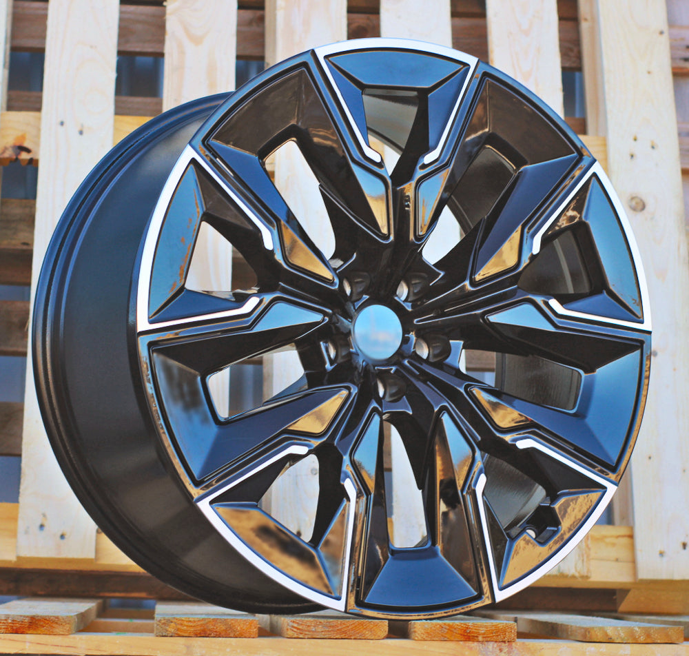 Alu kola pro BMW H3447F 10.5x21 5x112 ET44 66.6 Black Polished