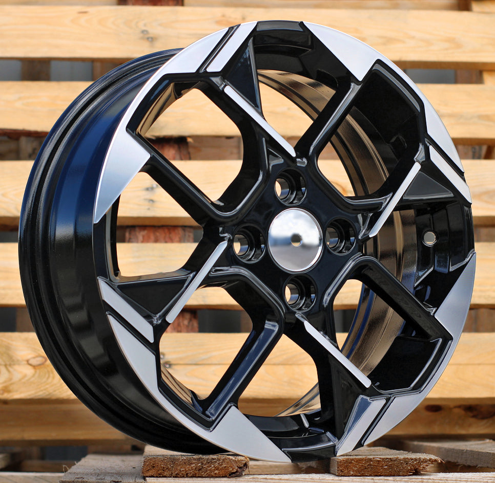 Alu kola pro Kia Y1184 6x15 4x100 ET51 Black Polished