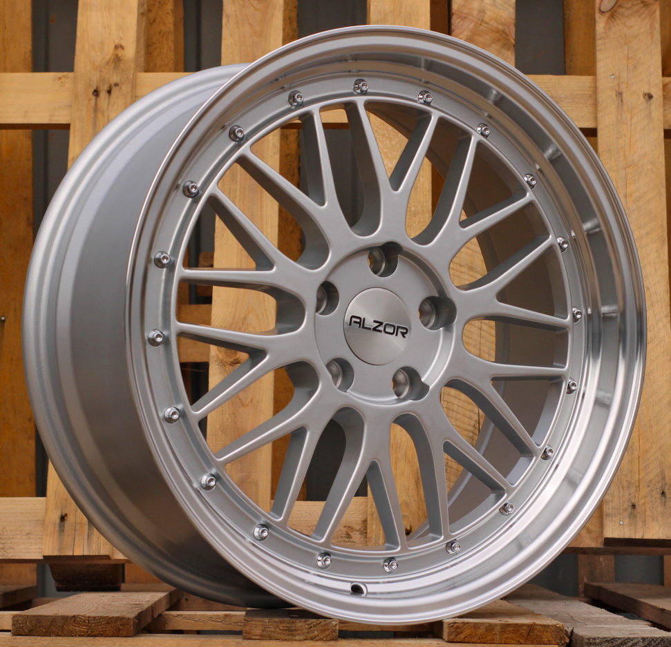 Alu kola pro Racing Line LU542 8x18 5x112 ET35 Silver & Polished Lip