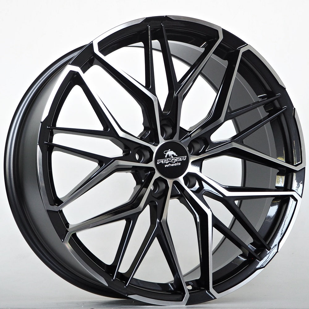 Alu kola Forzza Stone 8,5x20 5x112 ET25 66,56 Black Magic Face Polished