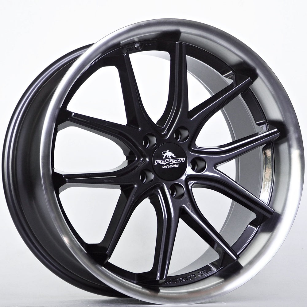Alu kola Forzza Storm 9x20 5x120 ET30 72,56 Black Magic Lip Polished