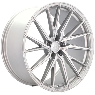 Alu kola HAXER HX06F 9x21 5x112 ET25 66.6 Polished Silver Half Matt – detail 1