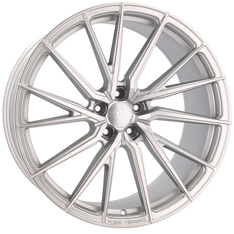 Alu kola HAXER HX06F 9x21 5x112 ET25 66.6 Polished Silver Half Matt – detail 2