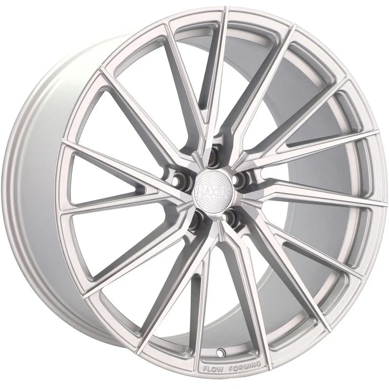 Alu kola HAXER HX06F 9x21 5x112 ET25 66.6 Polished Silver Half Matt – detail 3