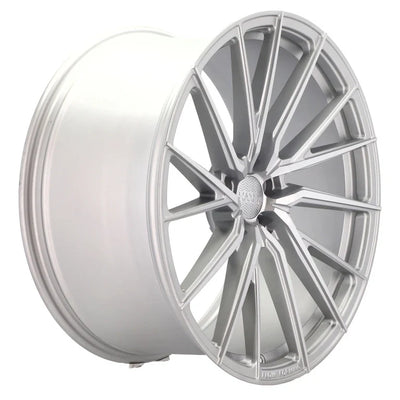 Alu kola HAXER HX06F 9x21 5x112 ET25 66.6 Polished Silver Half Matt – detail 4