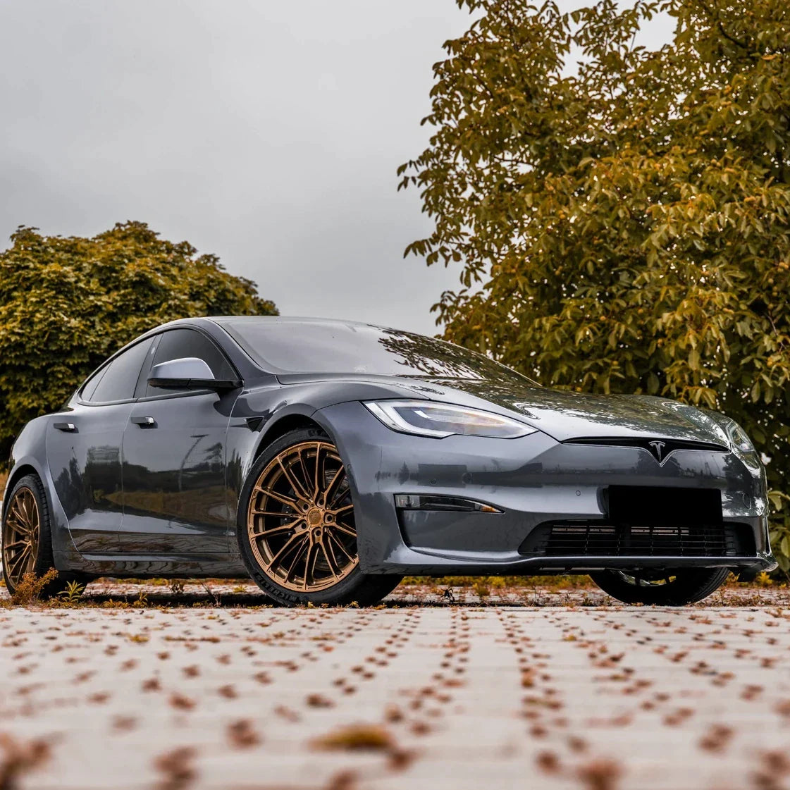 Litá kola Tesla Model S Concaver CVR7 Brushed Bronze