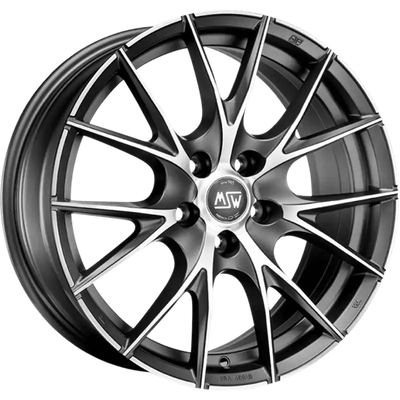 Alu kola MSW 25 6x15 4x100 ET42 Matt Titanium Full Polished | Wheelsup.cz