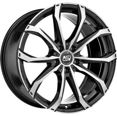 Alu kola MSW 48 VAN 7.5x18 5x112 ET48 Gloss Black Full Polished | Wheelsup.cz