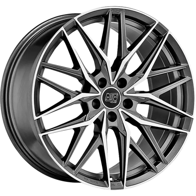 Alu kola MSW 50 10x21 5x112 ET50 Matt Gun Metal Full Polished (Mgmfp) | Wheelsup.cz