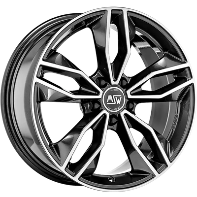 Alu kola MSW 71 8.5x19 5x114.3 ET35 Gloss Dark Grey Full Polished | Wheelsup.cz
