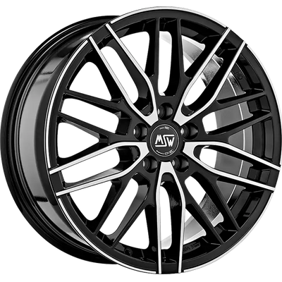 Alu kola MSW 72 7x17 5x112 ET45 Gloss Black Full Polished | Wheelsup.cz