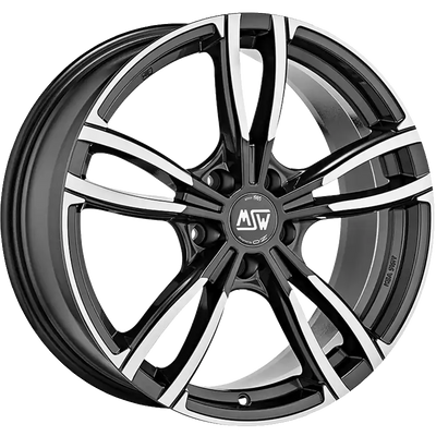 Alu kola MSW 73 8x18 5x112 ET50 Gloss Dark Grey Full Polished | Wheelsup.cz
