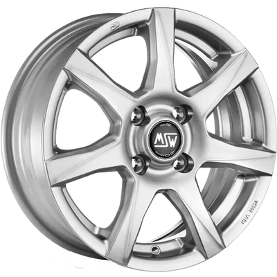 Alu kola MSW 77 5x14 4x100 ET35 Full Silver | Wheelsup.cz