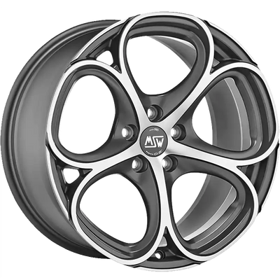 Alu kola MSW 82 8x18 5x110 ET35 Matt Gun Metal Full Polished (Mgmfp) | Wheelsup.cz