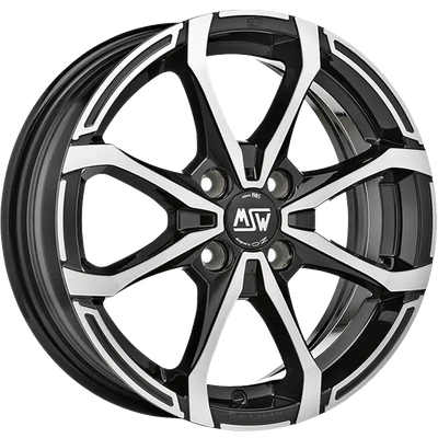 Alu kola MSW X4 7x16 4x108 ET37 63,4 černá | Wheelsup.cz
