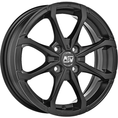 Alu kola MSW X4 6x16 4x100 ET40 Matt Black | Wheelsup.cz