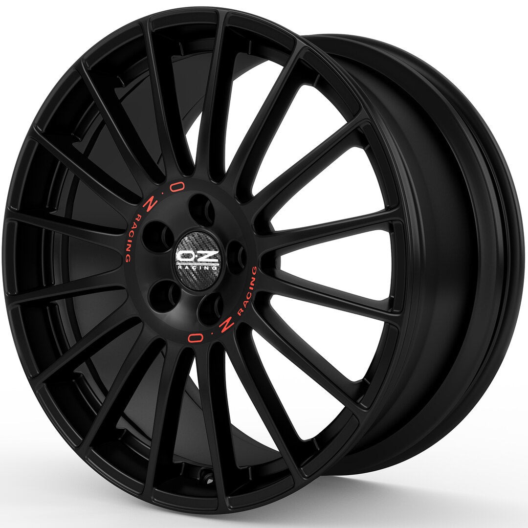 Alu kola OZ SUPERTURISMO GT 8x17 5x112 ET35 Matt Black Red Lettering