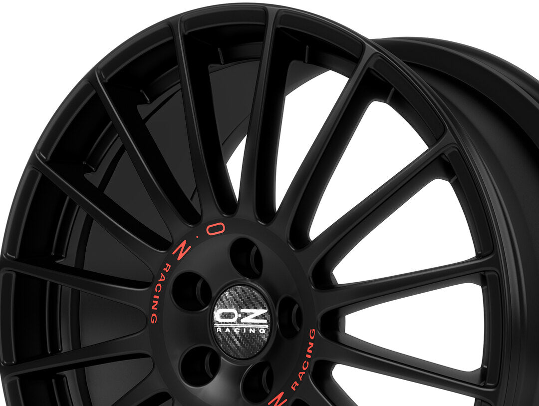 Alu kola OZ SUPERTURISMO GT 8x19 5x120 ET40 Matt Black Red Lettering