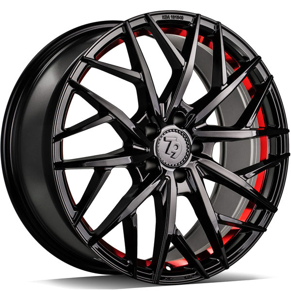 Alu kola Seventy9 SSF-1 8x18 5x112 ET45 66.6 Černá