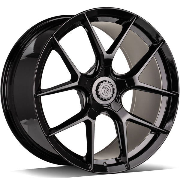 Alu kola seventy9 MF.8 10x22 5x130 ET48 71.56 Black Glossy