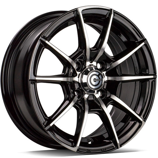 Alu kola Carbonado Scooter 5.5x13 4x100 ET30 67.1 Black Front Polished | Wheelsup.cz