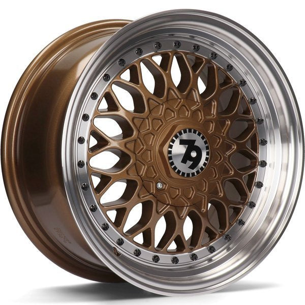 Alu kola seventy9 SV-E 7x15 4x100 ET30 67.1 Bronze Lip Polished | Wheelsup.cz