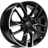 Alu kola Carbonado Force 6.5x15 5x114.3 ET38 73.1 Black Front Polished