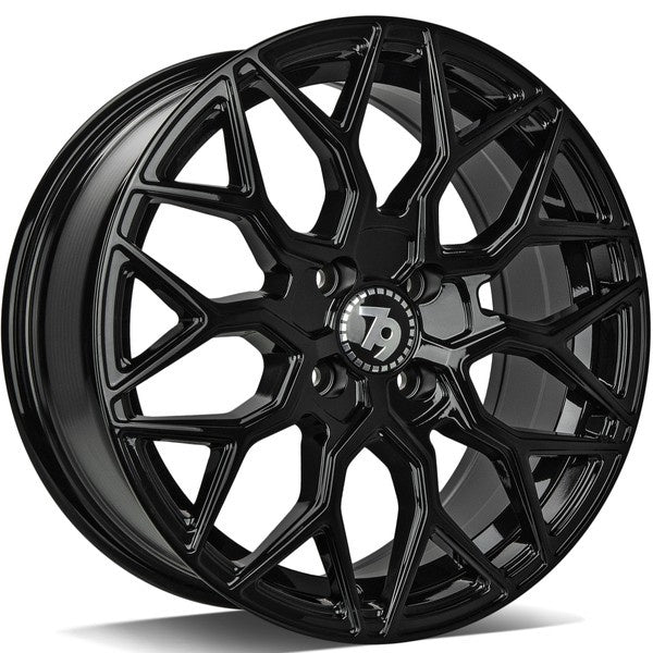 Alu kola seventy9 SV-K 7x16 4x100 ET38 67.1 Black Glossy | Wheelsup.cz