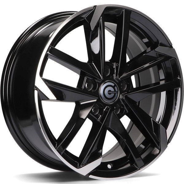 Alu kola Carbonado Rennes 7x16 5x108 ET40 65.1 Black Front Polished