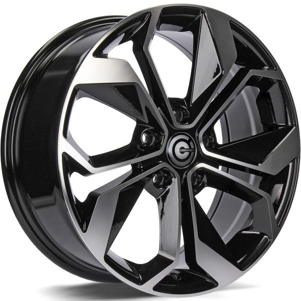 Alu kola Carbonado Raptor 6.5x16 5x114.3 ET45 73.1 Black Front Polished