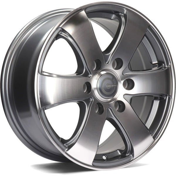 Alu kola Carbonado Mammuth 7x16 6x130 ET50 84.1 Anthracite Front Polished | Wheelsup.cz