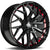 Alu kola seventy9 SV-C 7.5x17 5x112 ET40 66.5 Black Glossy Red Inner Lip