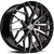 Alu kola seventy9 SV-C 8x18 5x112 ET45 66.5 Black Front Polished