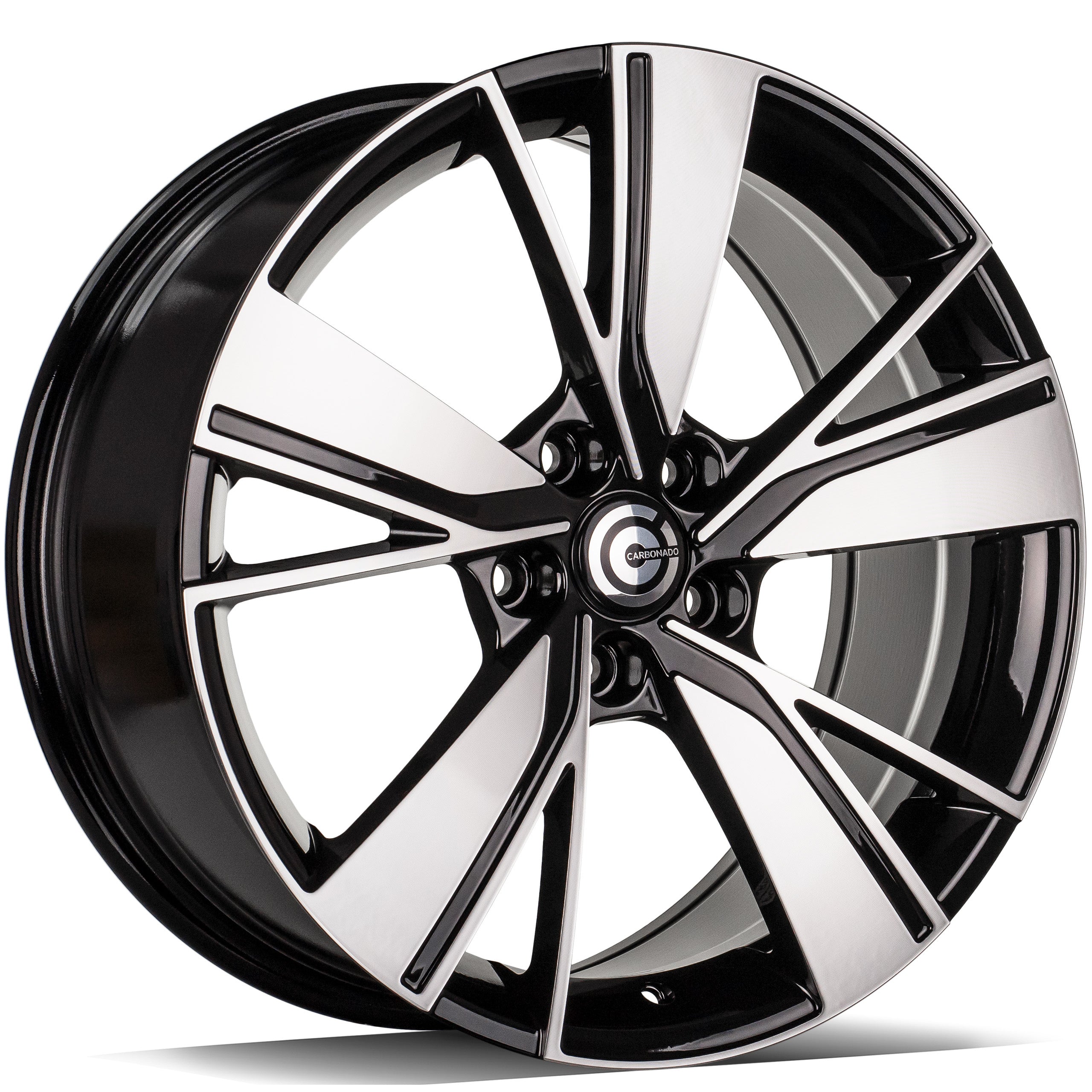 Alu kola Carbonado Alien 8x18 5x112 ET40 57.1 Black Front Polished | Wheelsup.cz
