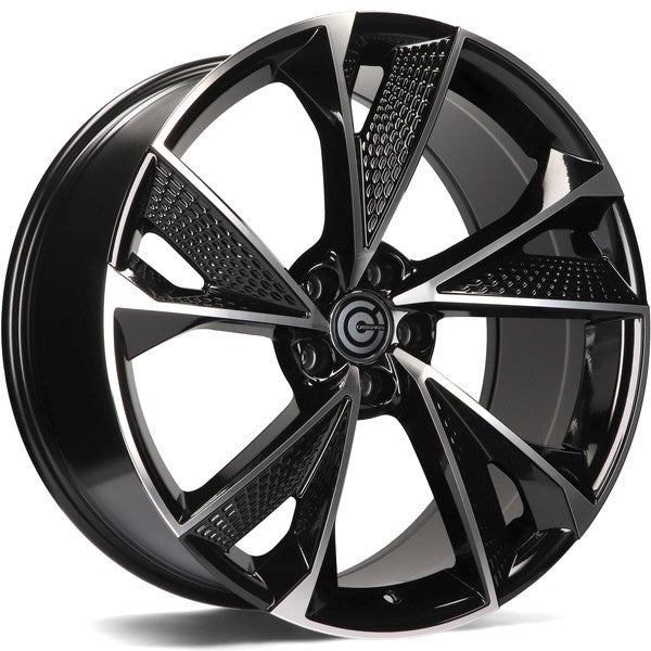 Alu kola Carbonado Luxury 8x18 5x112 ET45 66.5 Black Front Polished | Wheelsup.cz