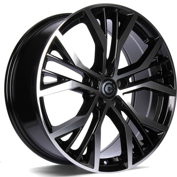 Alu kola Carbonado Power 8x18 5x112 ET45 66.5 Black Front Polished | Wheelsup.cz